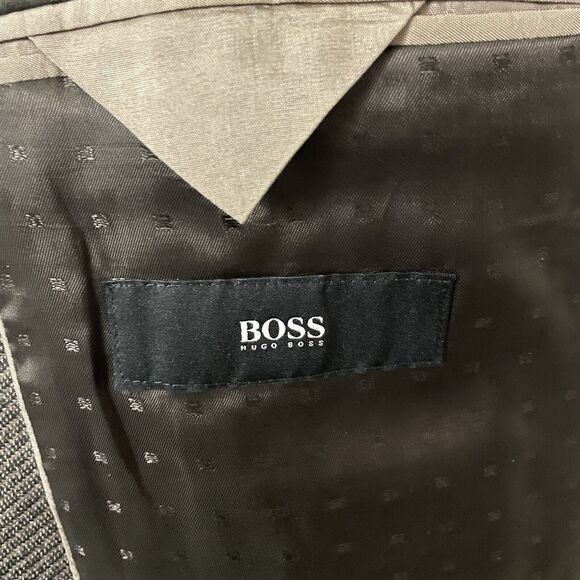 Hugo Boss 40S Dark Brown Wool / Silk / Cashmere 3-Button Dual-Vent Sports Coat - Picture 7 of 11